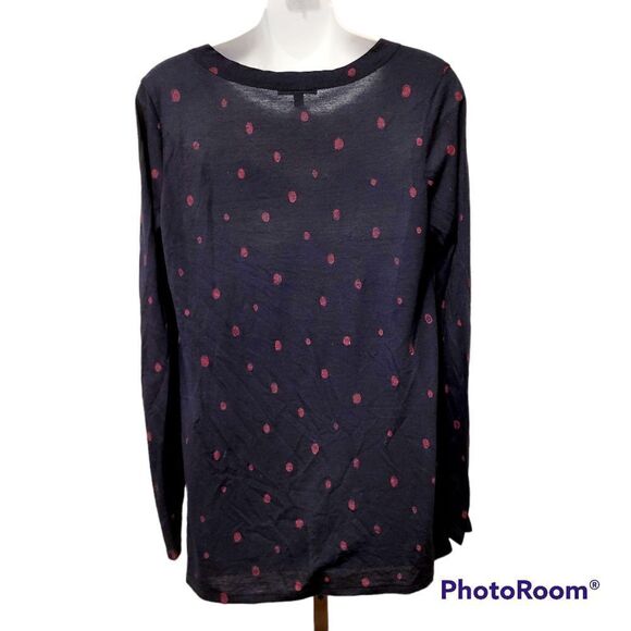 2/$20 Vintage Gap purple polka dot top blouse - Picture 2 of 4